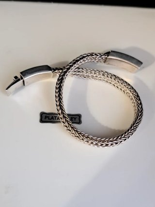 Pulsera vintage plata ley 925 unisex