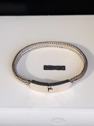 Pulsera vintage plata ley 925 unisex