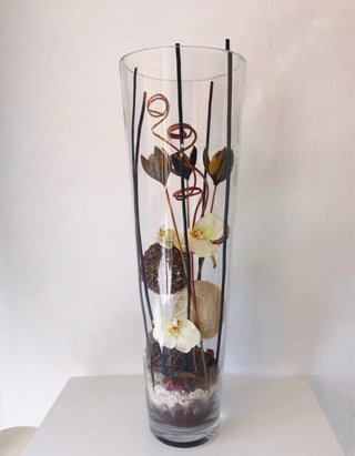 Jarrón cristal alto 70cm