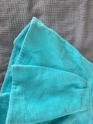 Falda plisada azul