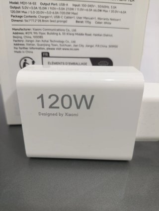Cargador Xiaomi 120W Carga Rapida