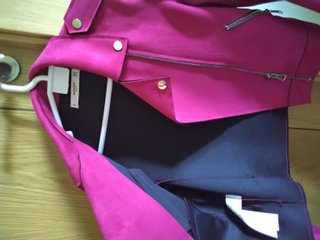 Cazadora Rosa Mango Talla M