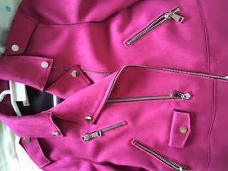 Cazadora Rosa Mango Talla M