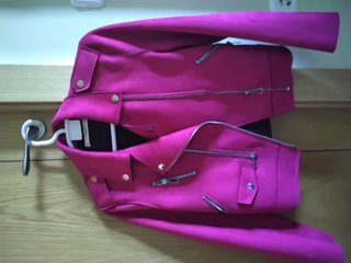 Cazadora Rosa Mango Talla M