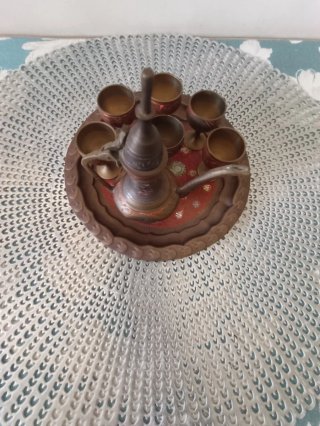 Juego de té cobre