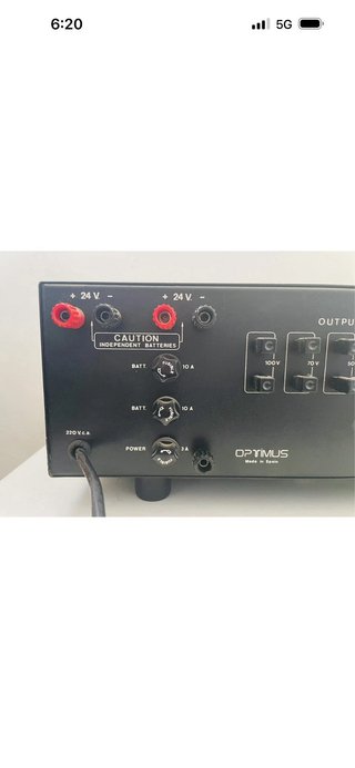 Amplificador de Potencia Optimus UP-202 200W