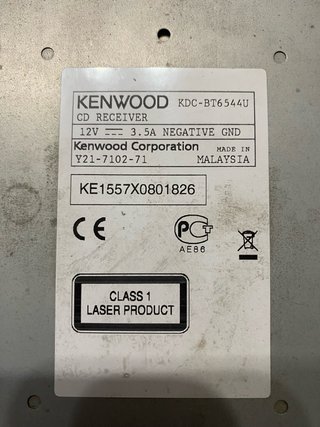 Reproductor CD Kenwood KDC-BT6544U Bluetooth USB