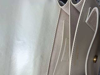 Bolso YSL Piel Blanca Cadena Dorada