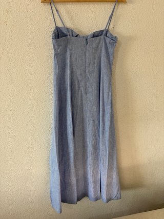 Vestido midi lino Zara