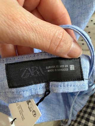 Vestido midi lino Zara