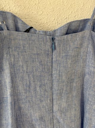 Vestido midi lino Zara