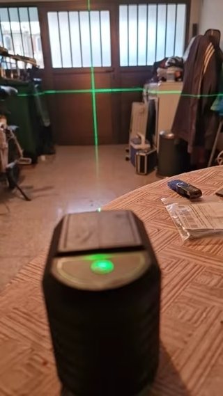 Nivel laser verde 2 lineas