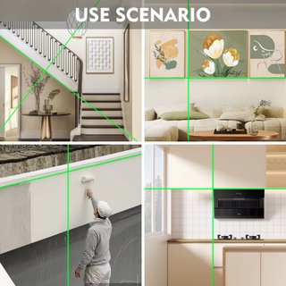 Nivel laser verde 2 lineas