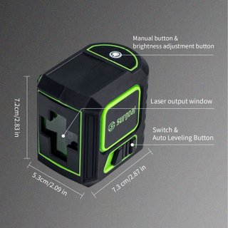 Nivel laser verde 2 lineas