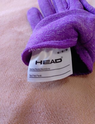 Guantes térmicos y táctiles niña Head morados