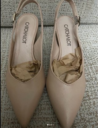 Zapatos Cachalot Beige Tacon Bajo