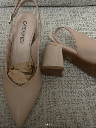 Zapatos Cachalot Beige Tacon Bajo