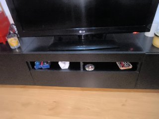 Mueble TV negro
