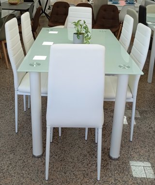 Mesa ·Comedor + ·6· Sillas ·Blancas. ¡ECONÓMICA!