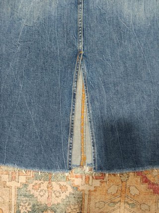 Falda midi vaquera Zara Talla M
