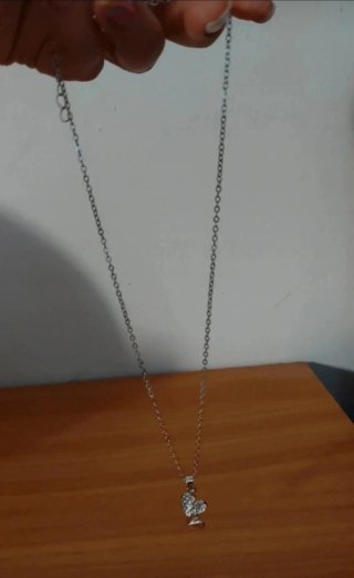 Collar mujer corazón plata
