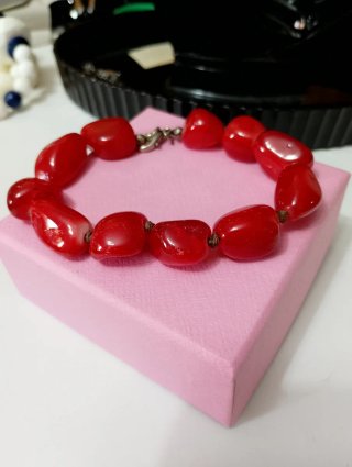 Bracciale Pietra Dura Rossa