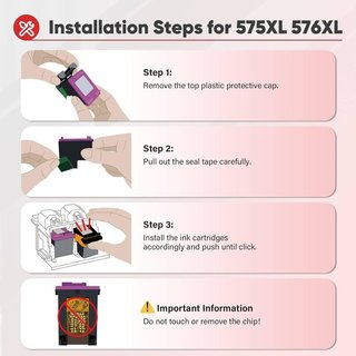 INKALFA 575XL 576XL 2Pack Tinta Canon TS3750i