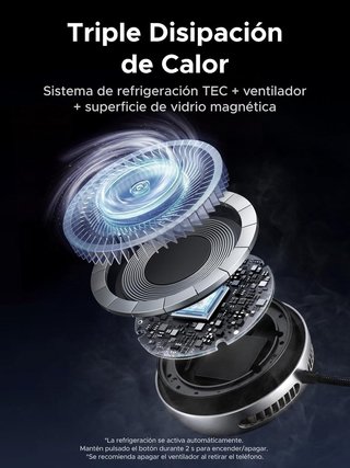UGREEN MagFlow Pro Caricabatterie Qi2 25W con raffreddamento per iPhone