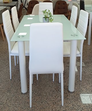 Mesa ·Comedor + ·6· Sillas ·Blancas. ¡ECONÓMICA!