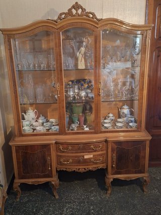 Lote comedor clásico madera y mármol