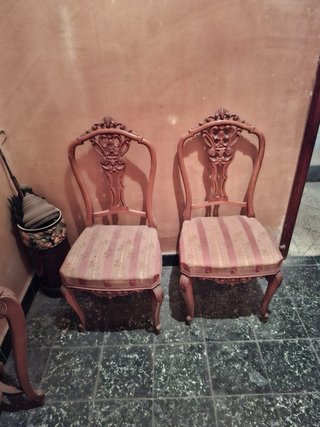 Lote comedor clásico madera y mármol