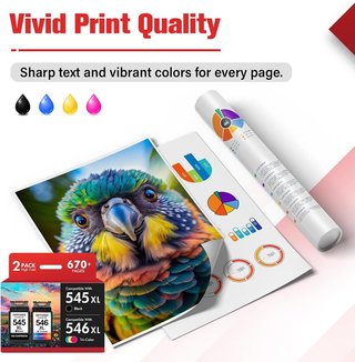 INFITONER 545XL 546XL Pack Canon Pixma TS3355