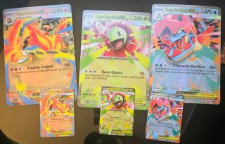 Cartas Pokémon Mega Emboar, Meganium, Feraligatr