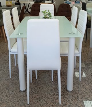 Mesa ·Comedor + ·6· Sillas ·Blancas. ¡ECONÓMICA!