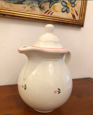 Jarra lechera/cafetera de cerámica