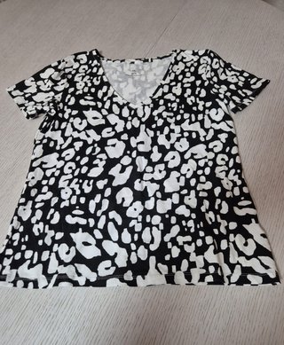 Camiseta Estampada Animal Print Talla L