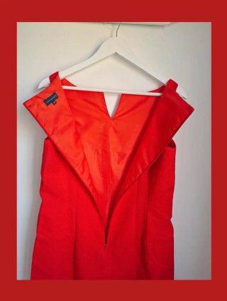 Vestido rojo Adolfo Domínguez T.44. Talla como XL