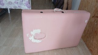 Mesa de masaje plegable rosa