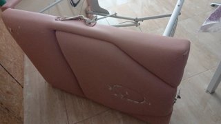 Mesa de masaje plegable rosa