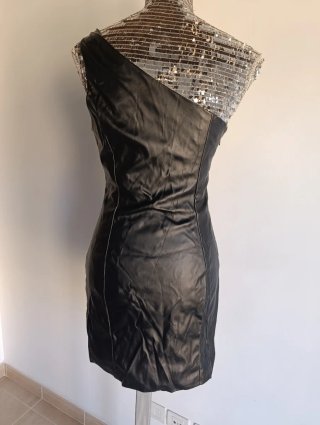 Vestido Negro/Amarillo Shein Talla 38
