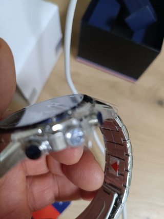 Reloj Tommy Hilfiger Azul y Plateado Nuevo