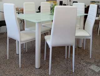 Mesa ·Comedor + ·6· Sillas ·Blancas. ¡ECONÓMICA!