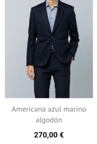 Americana Antonio Miro azul algodón