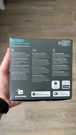 Webcam Logitech MX Brio 4K