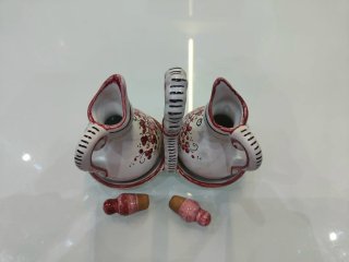 Set Oliera e Acetiera Ceramica Deruta