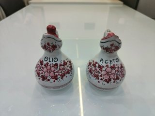 Set Oliera e Acetiera Ceramica Deruta