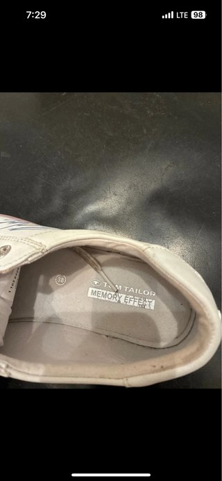 Zapatillas Blancas y Rosas Talla 38