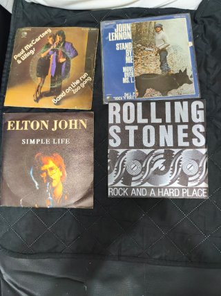 Lote 4 Vinilos Rock Pop: Elton John, Rolling Stone