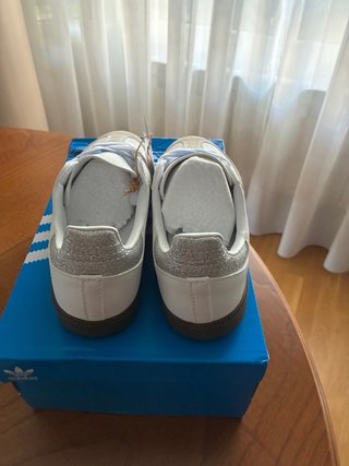 Adidas Samba Blanco/Plata