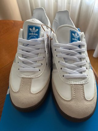 Adidas Samba Blanco/Plata